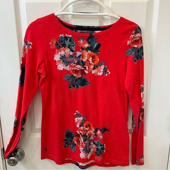 Joules Harbour Print Long Sleeve 100% cotton Jersey top size 4- never worn! NWOT - Picture 7 of 16
